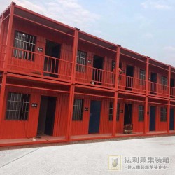 红色铁皮集装箱活动房 可以定做各种规格 防火隔热