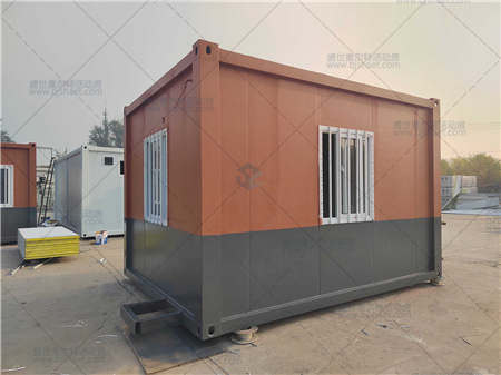 石家庄赵县沟岸村二手旧集装箱板房出售18平米 可放5个上下铺